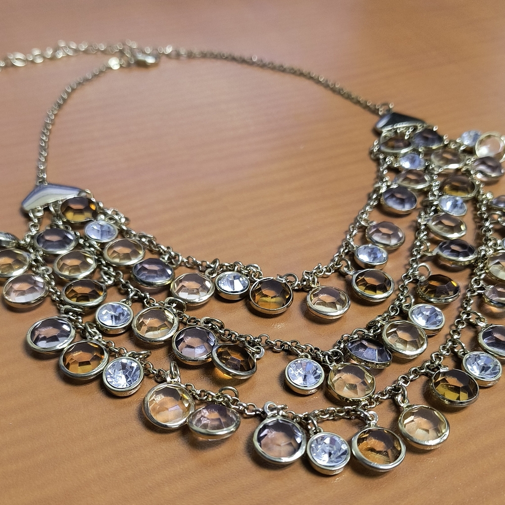 Elegant Multi-Color Gemstone Necklace